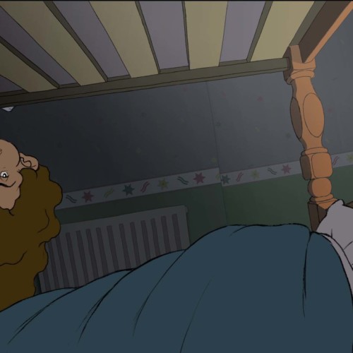Bunk bed illustration animation screens shot by animator David Lewis