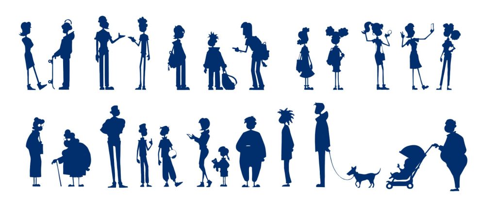 character silhouettes